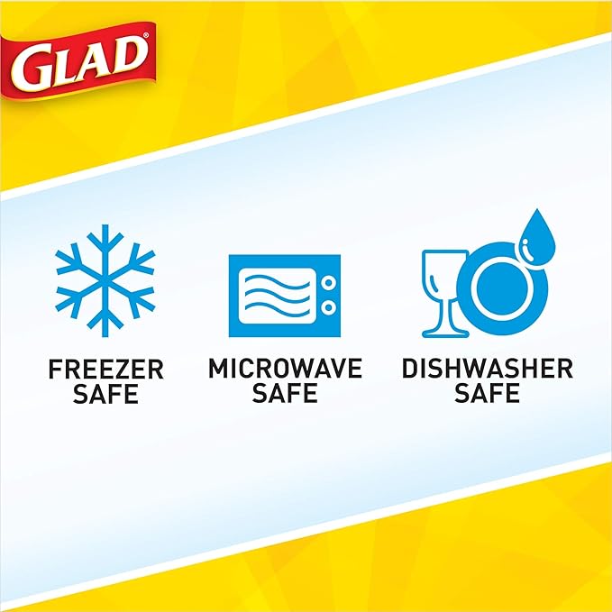 Glad GladWare Mini Round Food Storage Containers, 4 Oz, lock-tight seal - Image 3