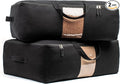 Soft Canvas Storage Bags with Zipper. Thick Breathable by VeraMia