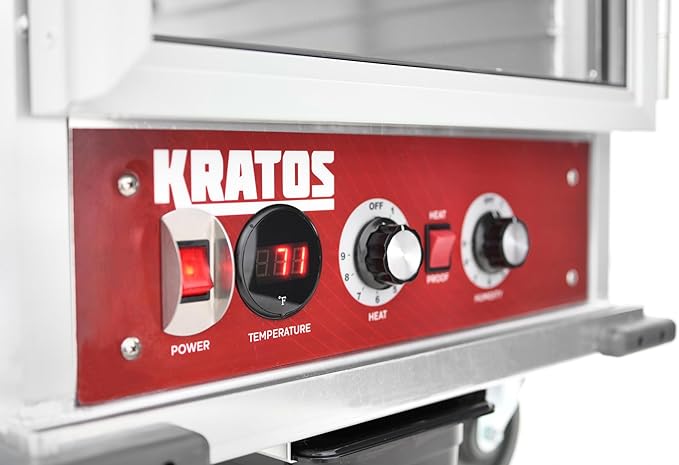 Kratos Full Size Commercial Insulated Holding and Proofing Cabinet, Universal Design Holds Sheet Pans and Food Pans, 120V 1440W (28W-372)