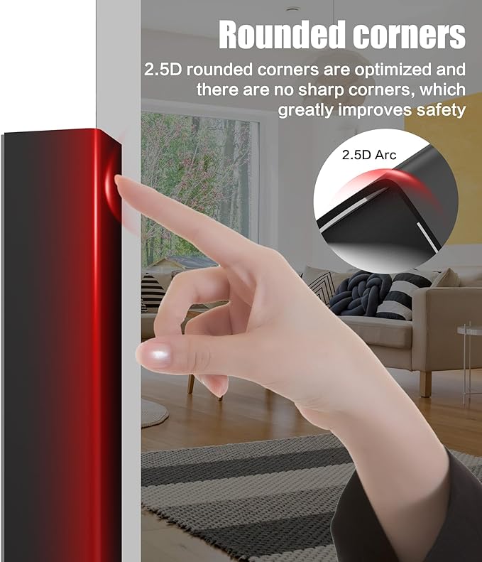 Wall Corner Protector, Walls Edge Protector, Self-Adhesive Wall Corner Guards, PVC Double Side Edge Protector, Furniture Stairs Guard (Black, 2pcs x 35.4" L x 1.97" W)