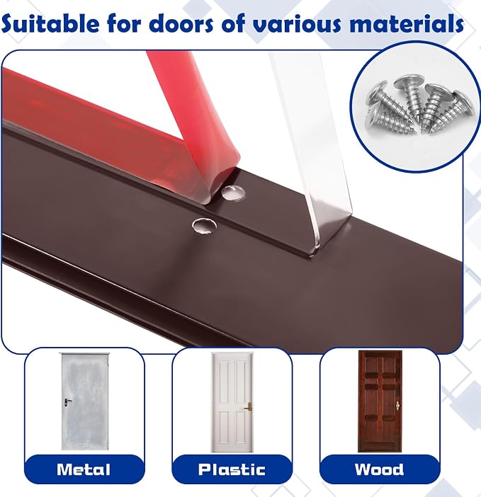 Gisafai 4 Pack 36" Door Sweep Mouse Stopper, Aluminum Draft Blocker Seal | - Image 3