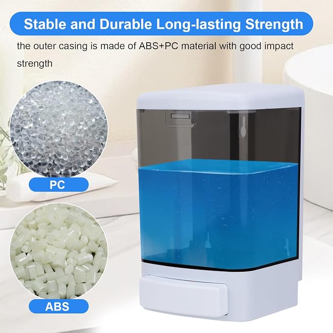 Soap Dispenser Wall Mount, 33.8oz/1000ml Commercial Hand Soap Dispenser - Image 2