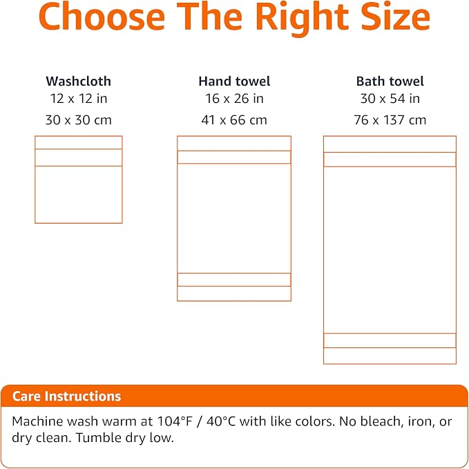 Amazon Basics Fade-Resistant 100% Cotton Washcloths, Machine Washable, Blush - Image 4
