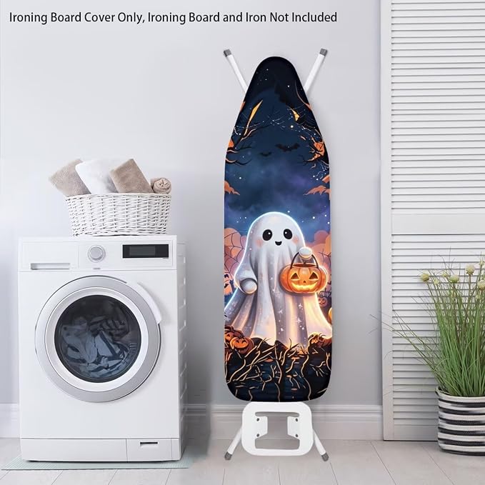 Halloween Cover for Ironing Board 15x54 Inch Ghost Pumpkin Iron Board Cover - Image 3