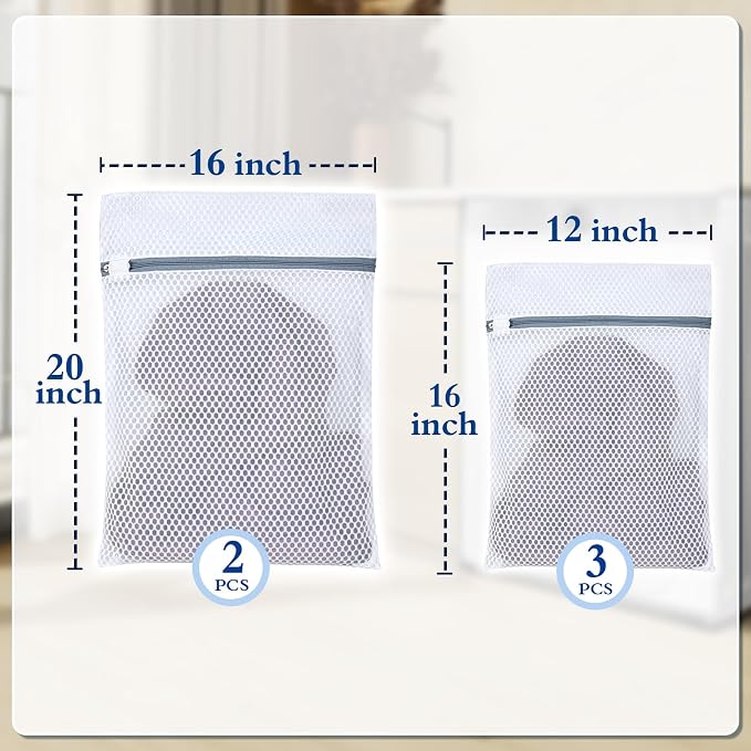 Heavy-Duty Honeycomb Mesh Laundry Bags, Delicates Protector - Image 4
