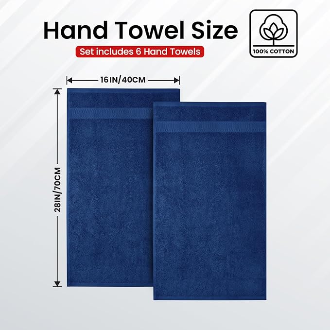 Infinitee Xclusives 100% Cotton Hand Towels - Image 3