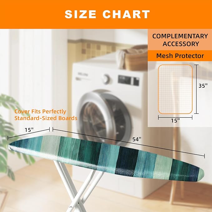 Ironing Board Cover 15x54 Inch- Standard Cotton Cover - Image 5