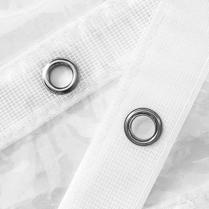 Barossa Design Extra Heavy Duty Shower Curtain Liner Clear - Image 6