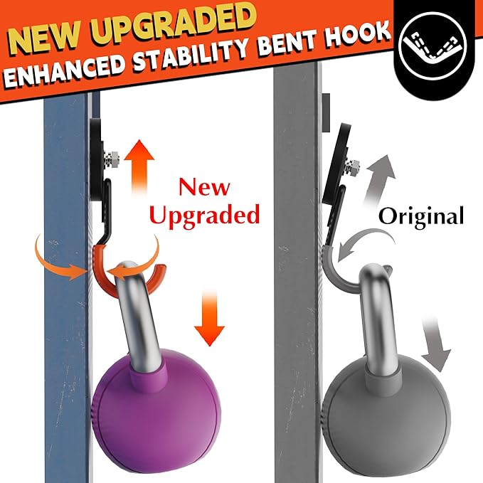 ULIBERMAGNET New Upgraded Garage Strong Magnetic Hooks, 4 Pack Heavy Duty Large - Image 3