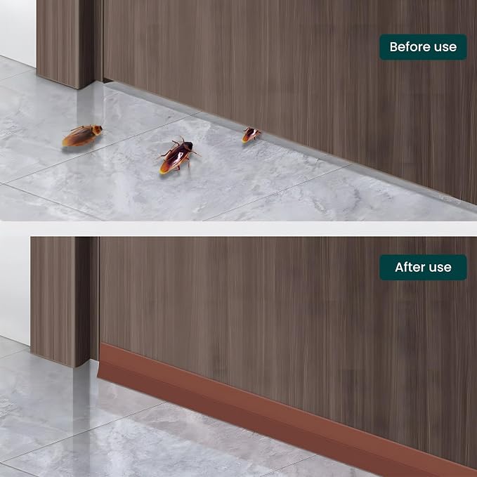 Weather Stripping Door Seal – 1.8in Brown Windproof Sealing Strip - Image 6