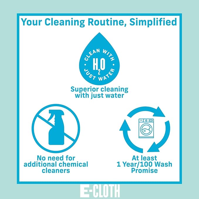 E-Cloth General Purpose Cleaning Cloth Kit, Reusable Cleaning Towel, 4 Pack - Image 6