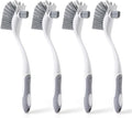 4 Pack Heavy-Duty Dish Scrub Brushes by CLEANHOME