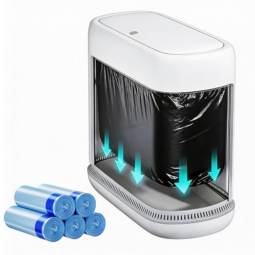 2.3 Gallon Slim Small Bathroom Trash Can by Unknown
