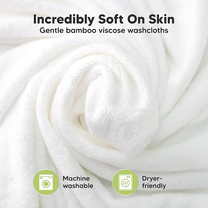 6-Pack Baby Washcloths, Soft Absorbent Washcloths - Image 2