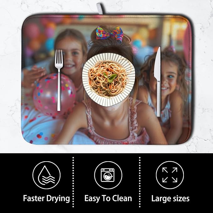 Customized Personalized Image Dish Drying Mat - Image 4