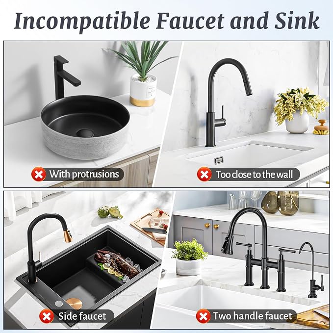 PoYang 24 Inch Faucet Mat for Kitchen Sink Splash Guard, Snap Button Holds It - Image 4