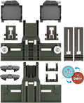 (12 Packs) Upgraded W10350375 Dishwasher Parts for Whirlpool Dishwasher Top Rack Parts WDT730PAHZ0 Upper Rack Parts With W10195372 W10195372 Dishwasher Adjuster Housing,For Kenmore Dishwasher Parts