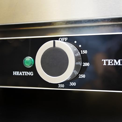 Atosa CookRite CTCO-25 Countertop Electric Convection Oven for Hotel Diner Baking | 15"H x 18 3/4"W x 19 3/4"D | Stainless Steel, Manual Control, 120V, 1440W | (Includes: Water Line Connection Kit)