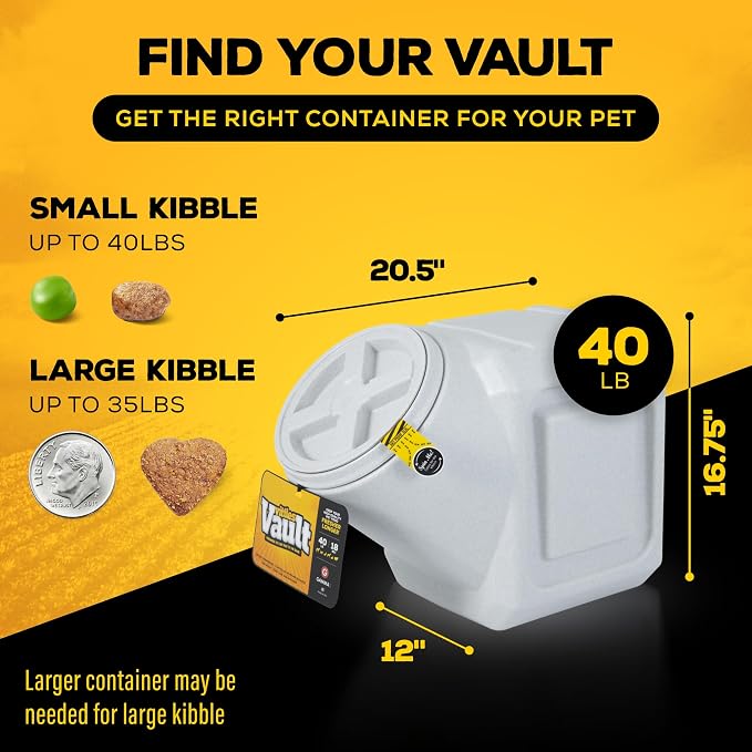 Vittles Vault Airtight Stackable Pet Food Storage Container, Sealed Airtight - Image 6