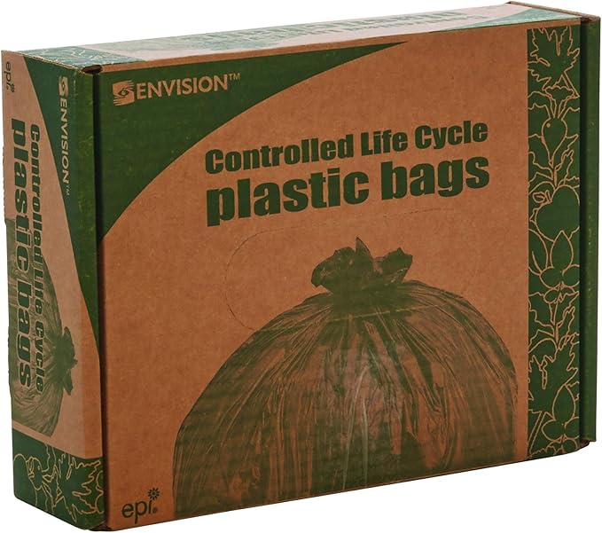 Stout by Envision 13 Gallon 24" x 30" Controlled Life-Cycle Plastic Trash Bags - Image 8