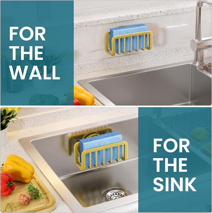 TAILI Gold Sponge Holder for Kitchen Sink - Image 6