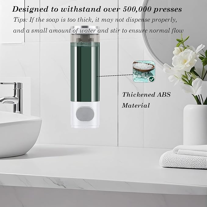 10oz/300ml Single Manual Wall Mounted Soap Dispenser - Image 3