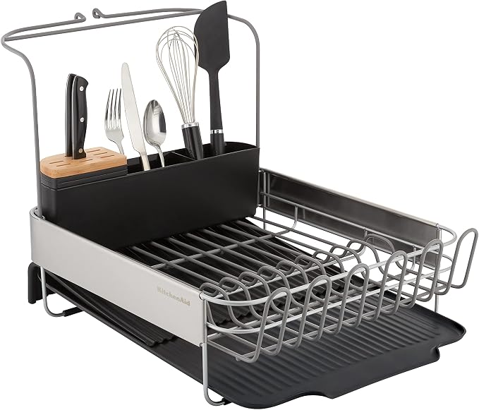 KitchenAid Full Size, Rust Resistant Expandable Dish Rack - Image 2