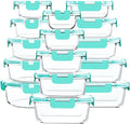 M MCIRCO 30 Piece Extra Large Glass Food Storage Containers by MMCIRCO