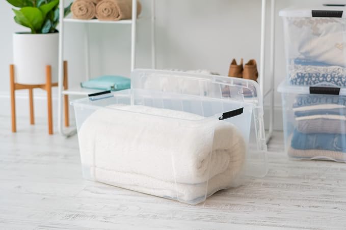 IRIS USA 4-Pack 72 Quart Storage Bins - Image 2