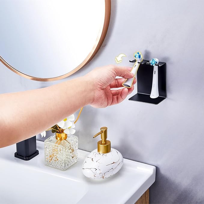 Electric Toothbrush Head Holder, Tooth Brushing Holder, Wall Mounted Toothbrush - Image 5