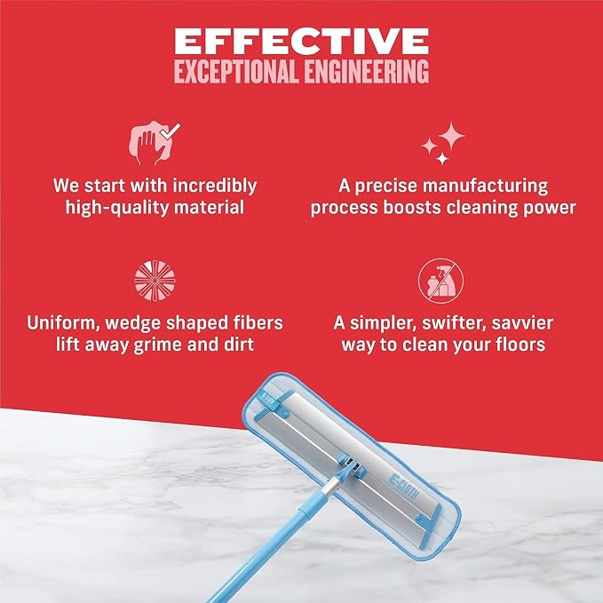 E-Cloth Deep Clean Mop for Home Cleaning, No Refills or Spray Needed | Reusable - Image 8