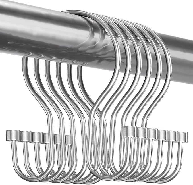 Bathway Shower Curtain Hooks Chrome Shower Curtain Rings by Bathway