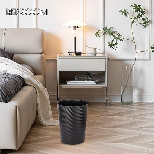 UUJOLY Small Bathroom Trash Can Wastebasket Garbage Can, 2 Pack | Open-Top - Image 4
