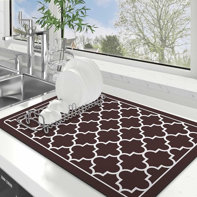 Dish Drying Mat Absorbent Dish Drying Mats by WiseLife