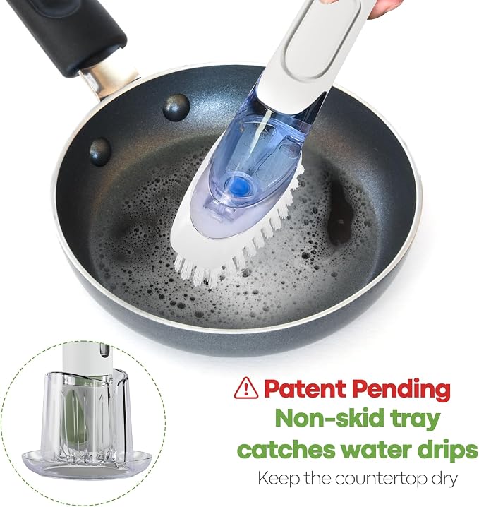 RIMAY Soap Dispensing Dish Brush Set - Image 2