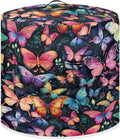 Insulated Pressure Cooker Appliance Cover, Also Fit for Rice Cooker, Air Fryer and Crock Pot, 8 Quart Dust Cover with Pocket for Spoon/Cooking Utensils/Recipes, Washable, Butterfly Various