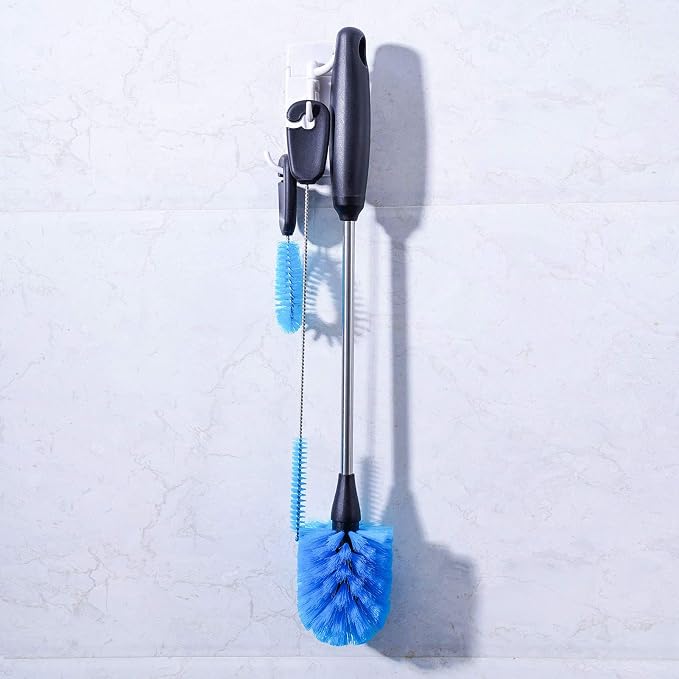 MOSOLAN 3-in-1 Water Bottle Brush and Straw Cleaning Set, Round Head | Non-Silp - Image 6
