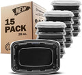 Freshware Meal Prep Containers 15 Count Compartment Food Storage Containers by Freshware