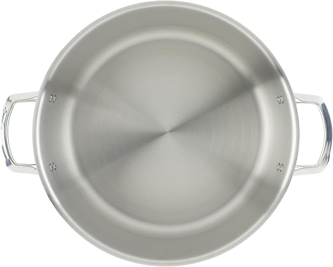 WINCO Tri-Ply Stock Pot, 20-quart, Silver