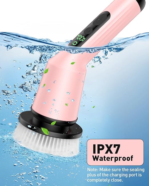 Electric Spin Scrubber for Bathroom, Shower Scrubber - Image 6