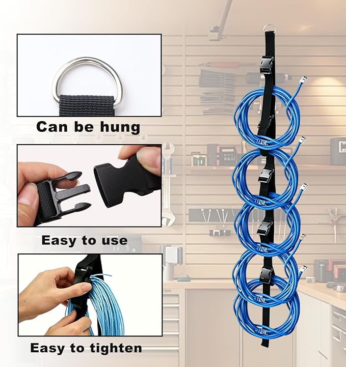 2 Pcs Extension Cord Organizer, Extension Cord Hanger - Image 5