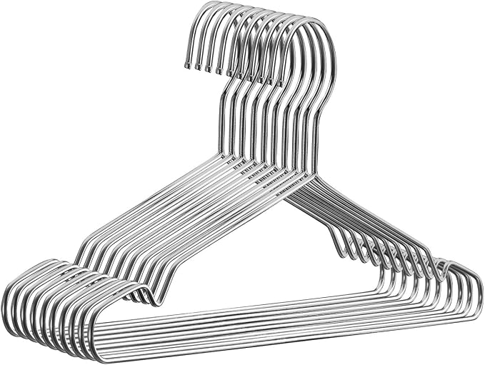 Fayleeko 10 Pack Wire Coat Hangers by Fayleeko