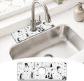 Halloween Kitchen Sink Splash Guard Faucet Mat, Cats Ghosts Bat Halloween by puwbnhj