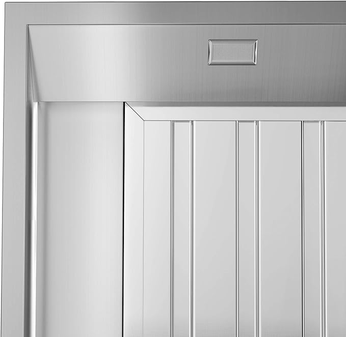 Futuro Futuro Marino 48 Inch Wall-mount Ducted Range Hood, Professional-Style Design, Stainless Steel, LED, Ultra-Quiet, with Blower