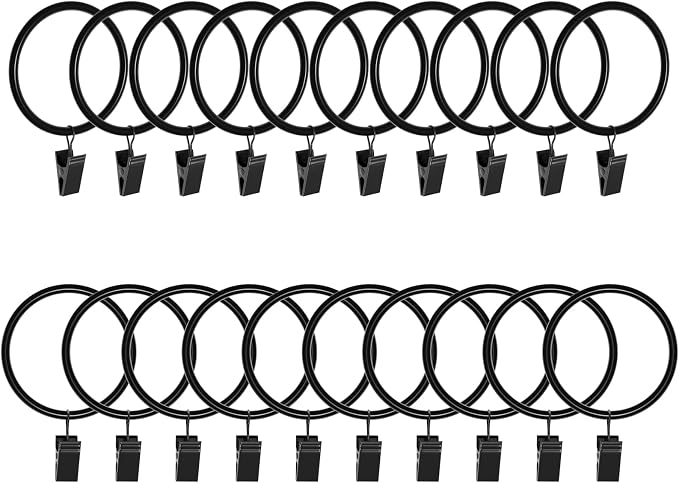 Lansian 20 Pack Curtain Rings by Lansian
