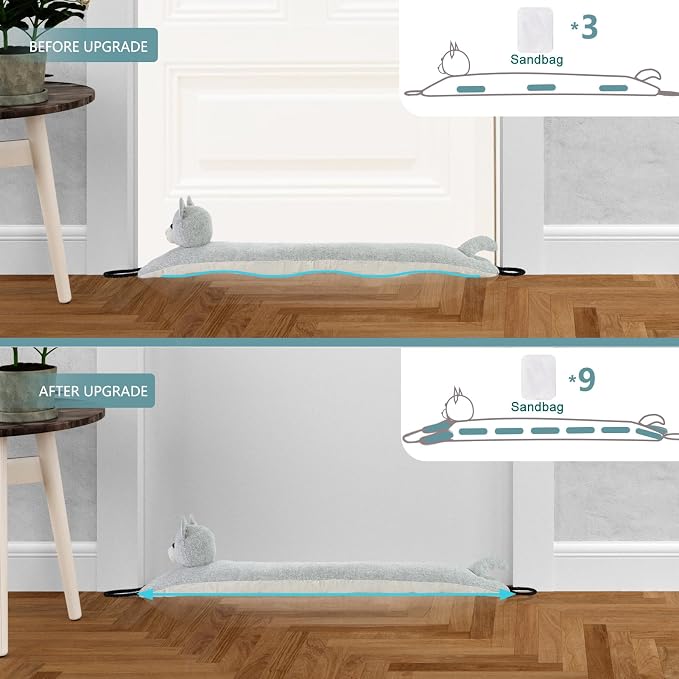 Under Door Draft Stopper Decorative Wind Stopper 48 inch - Image 3