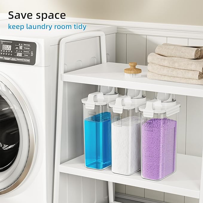 94oz Laundry Detergent Dispenser Container, Laundry Soap Dispenser, 3 Pack - Image 5