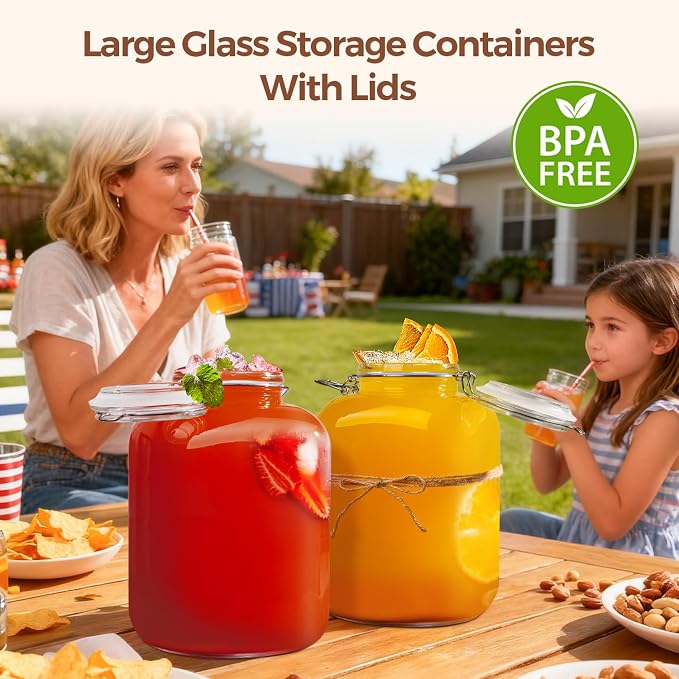 ComSaf Square Glass Pantry Jars - Image 5