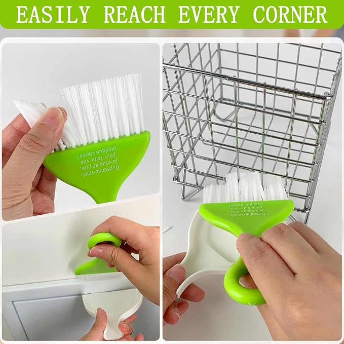 ZUFECY Mini Broom and Dustpan Set 3 Pack, Small Handheld Sweeper - Image 6