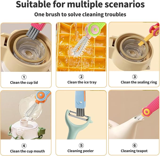 3 in 1 Cup Lid Gap Cleaning Brush Set - Image 6